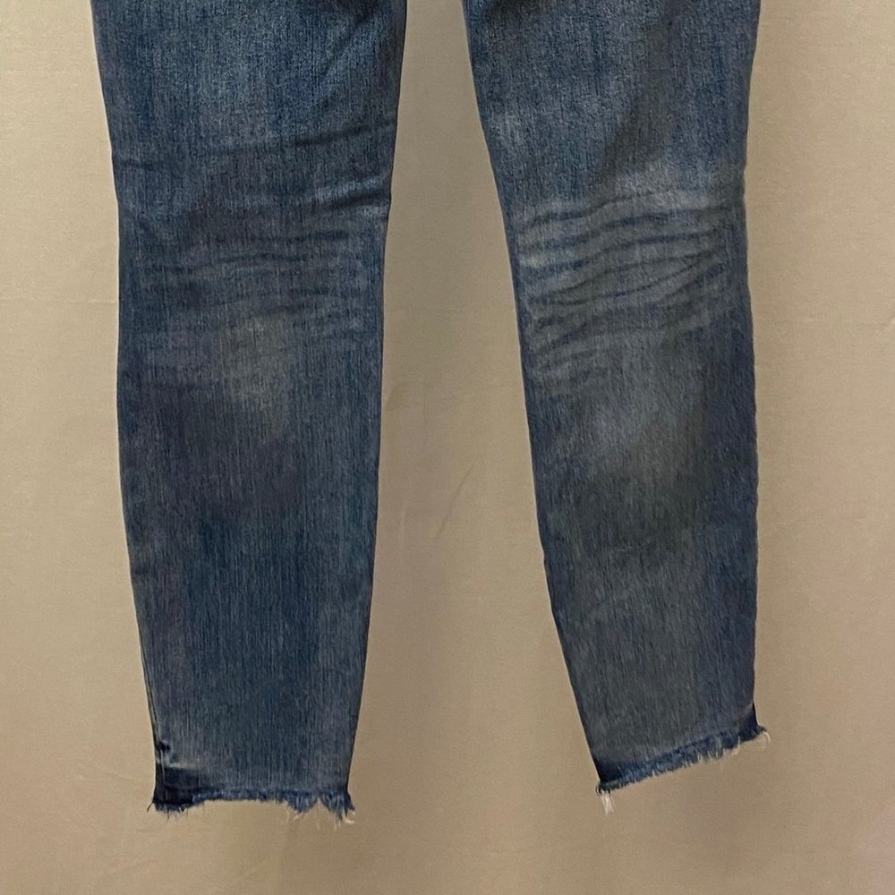 Lucky Brand 2/26 Bridgette High Rise Skinny Ankle Jeans Fray Hem Button Fly - Picture 6 of 14